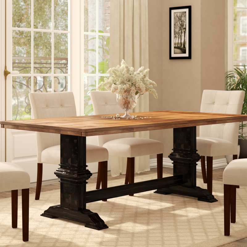 Fortville Solid Wood Dining Table & Reviews Birch Lane